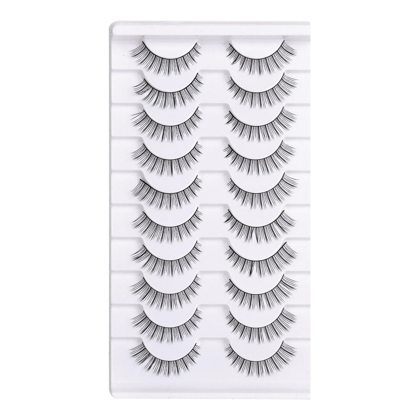 3D Fluffy False Eyelashes – 10 Pairs Full Strip Lashes