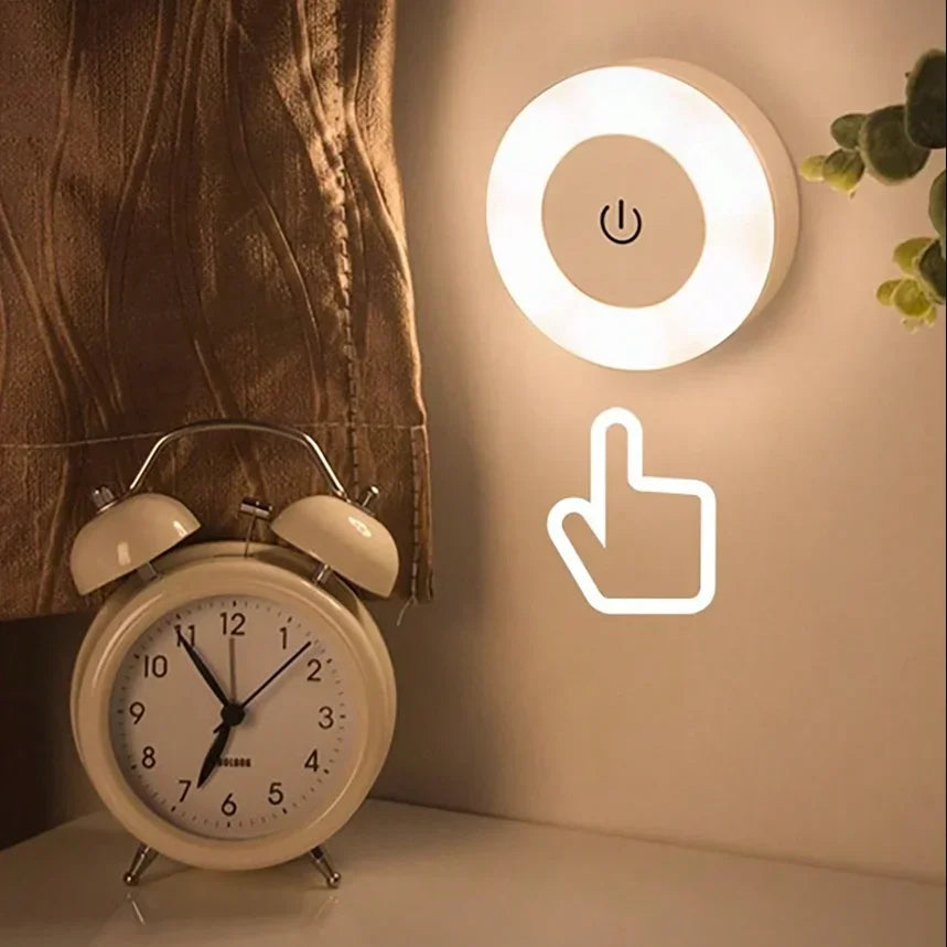 Led Wall Light Portable USB Rechargeable Night Light for Living Room Bedroom Lighting Lamps Bedside Lamp Touch Light Home Decor Peaceful Pleasures Health and Wellness