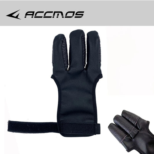 Archery Finger Guard Glove Cowhide PU 3 Fingers Gloves Outdoor Peaceful Pleasures Health and Wellness L