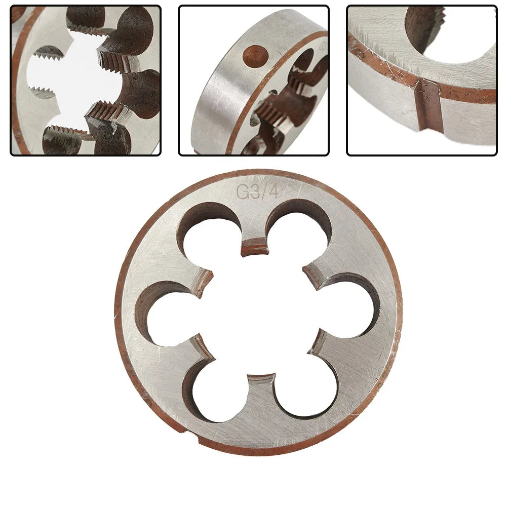 Right Hand Thread Die HSS Pipe Threads Round Dies BSP 1 8 4 3 2 Metal