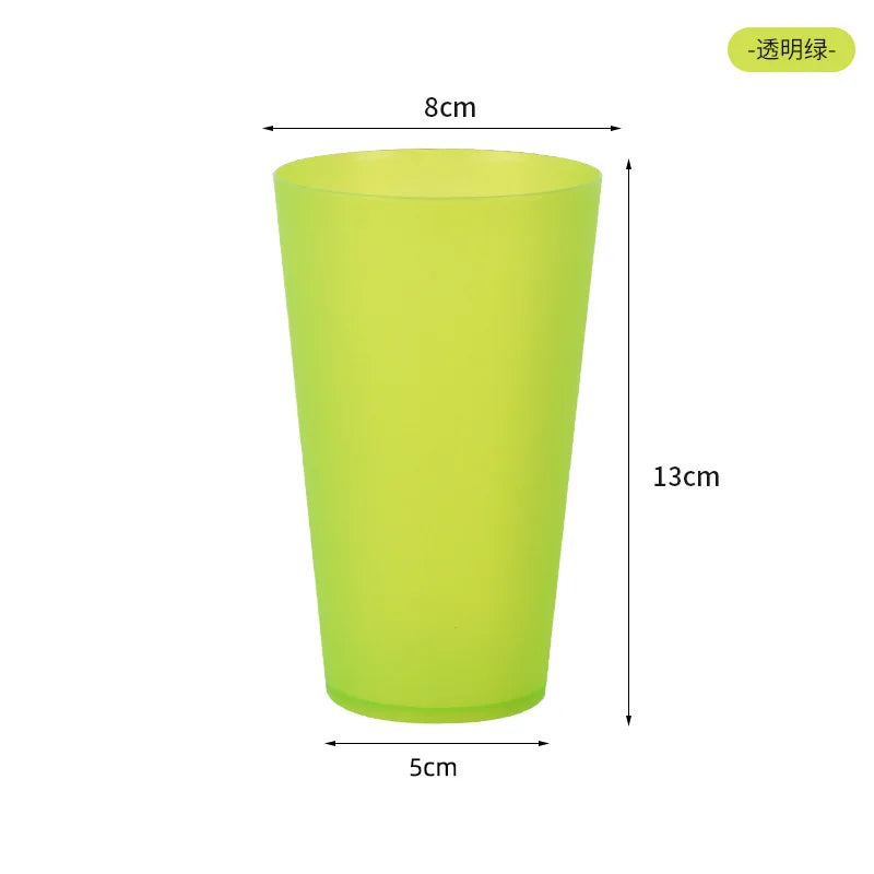 Unbreakable Stackable Restaurant Plastic Tumbler/Cup (Set of 8) 16 Ounce Clear for Restaurants and Home Dishwasher Safe BPA Free Peaceful Pleasures Health and Wellness Green