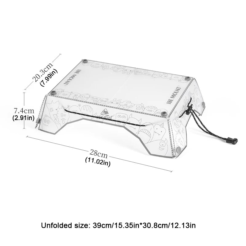 Portable Foldable Mini Camping Table Ultralight Outdoor Camping Table Tray Folding Tableware Hiking Equipment Cooking Supplies Peaceful Pleasures Health and Wellness table