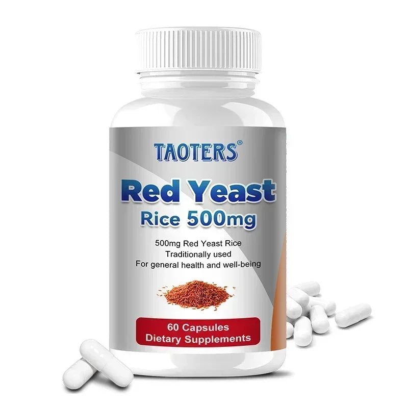 Red Yeast Rice 500mg Capsules | Heart & Cholesterol Support