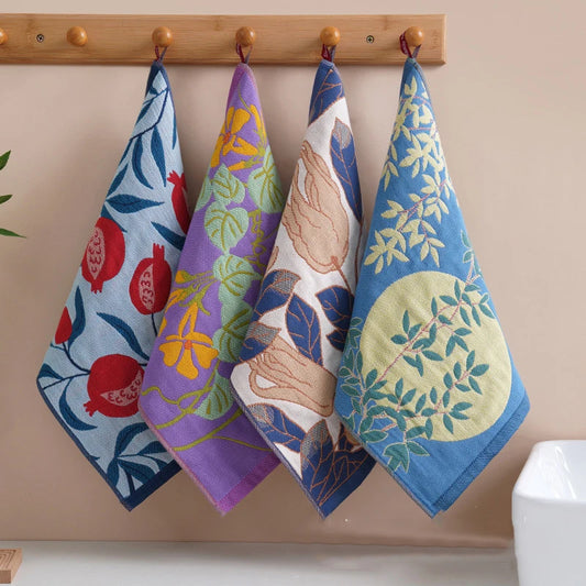 4-Layer Cotton Gauze Kitchen Hand Towel – Quick Dry 34x40cm Kitchen Hand Towel Peaceful Pleasures Health and Wellness