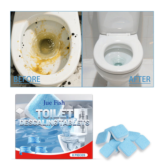 Toilet Descaling Tablets 8-Pack | Remove Stains & Odors Toilet Cleaning Tablets Peaceful Pleasures Health and Wellness