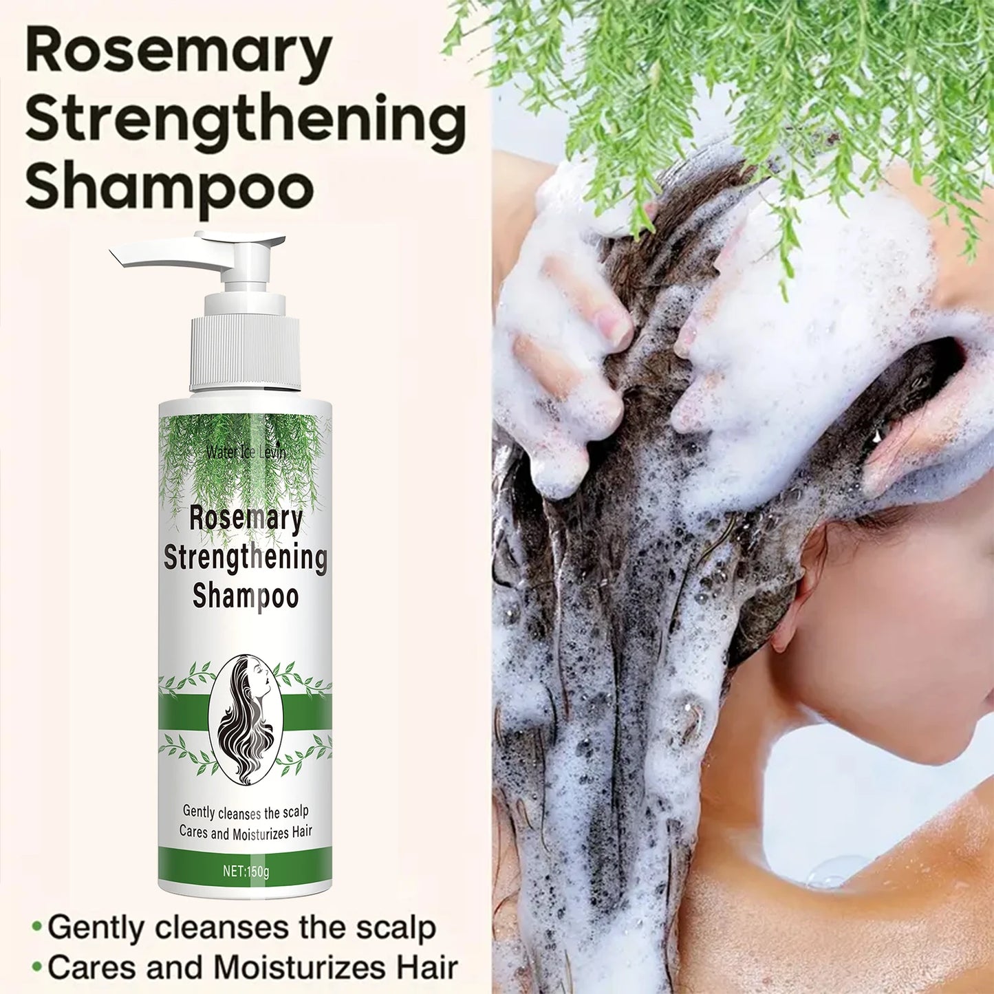 Rosemary Plant-Based Shampoo – Deep Cleanse & Smooth Finish