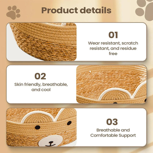 Woven Washable Indoor Cat House – Sleeping Nest for Cats Cat Sleeping Nest Peaceful Pleasures Health and Wellness