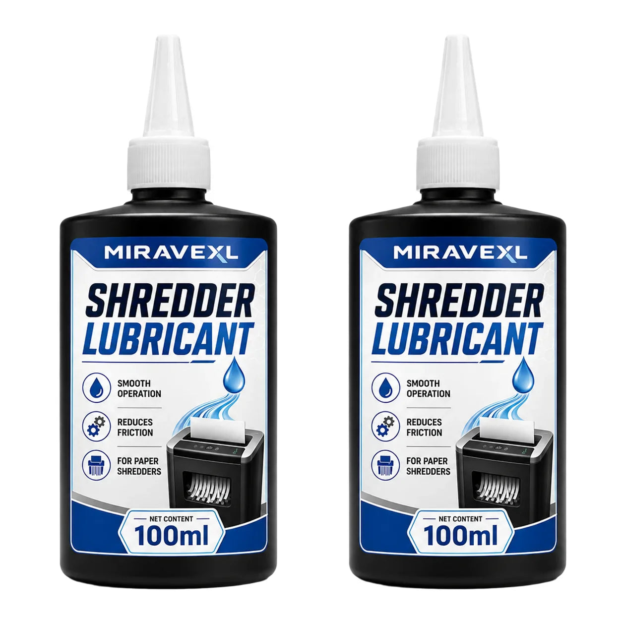MIRAVEXL Paper Shredder Lubricant Oil – Anti-Jam 100ml