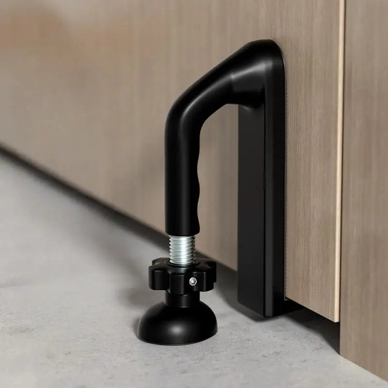 New 1Pcs Portable Door Security Device Jammer Door Stopper Add Safety Hotel Apartment Powerful Gate Stopper Travel Accessories Peaceful Pleasures Health and Wellness Black