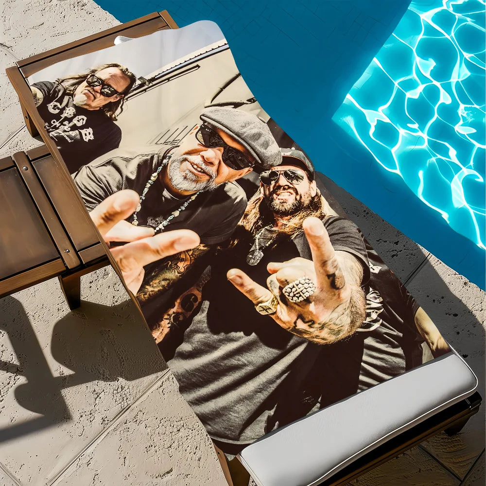 Böhse Onkelz Rock Band Quick-Dry Beach Towel | Gym & Travel Quick-Dry Beach Towel Peaceful Pleasures Health and Wellness z2 STJ90x180CM