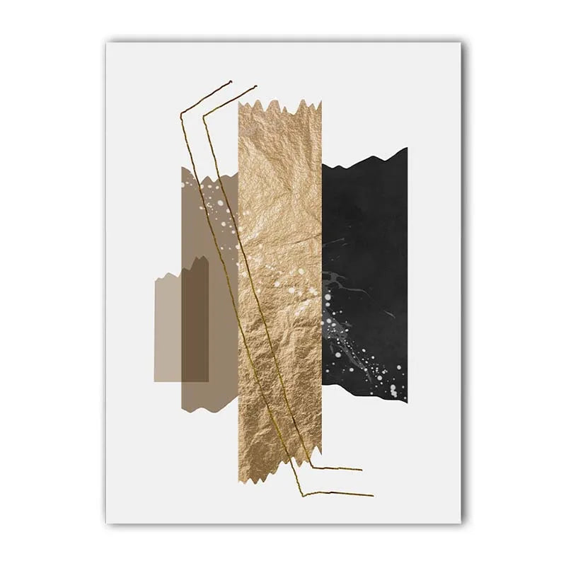 Abstract Geometric Canvas Wall Art | Modern Luxury Poster Print Canvas Wall Art Print Peaceful Pleasures Health and Wellness 02 40x50cm No Frame China Mainland