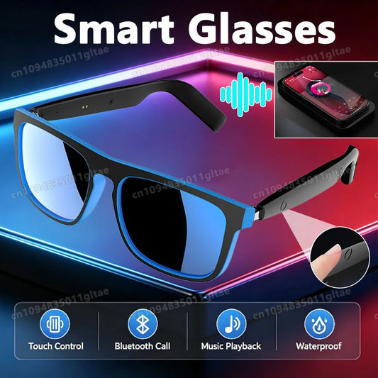 New Smart Glasses Bluetooth Calling Music Control Wireless Fashionable Bluetooth Headphones For Men Women Gifts Earphone Outdoor Peaceful Pleasures Health and Wellness