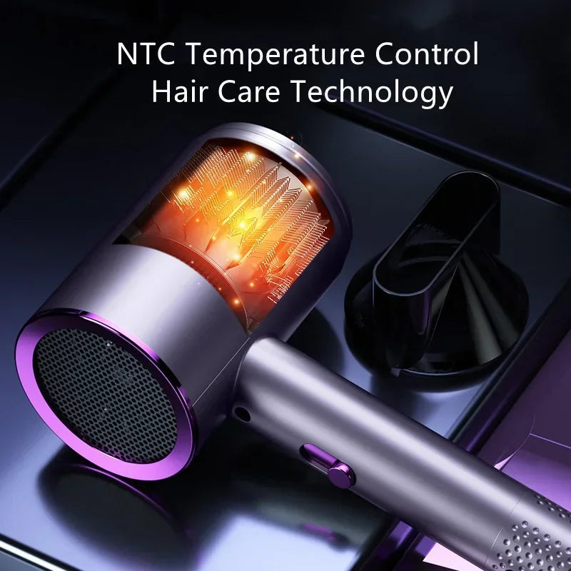 High-speed electric turbine air blower Low noise constant temperature fast drying portable negative ion hair dryer hair dryer Peaceful Pleasures Health and Wellness