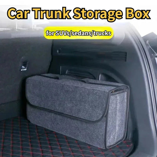 Large Car Trunk Organizer – Anti-Slip Felt Storage Bag with Compartments Peaceful Pleasures Health and Wellness