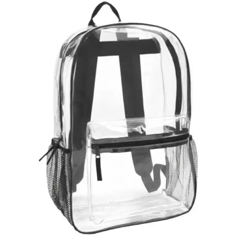 Clear PVC Stadium Backpack | Waterproof Dual Zipper 20–35L