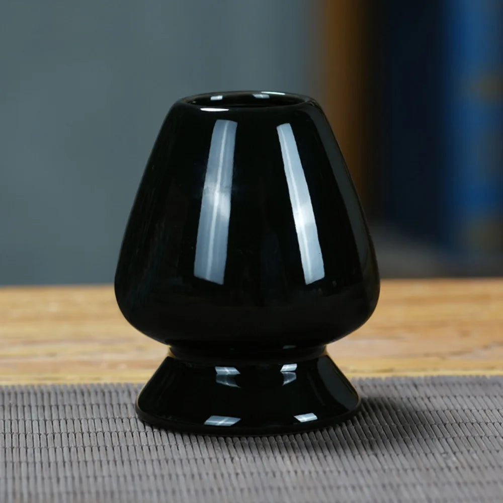 Ceramic Matcha Chasen Holder | Bamboo Whisk Stand for Tea Set