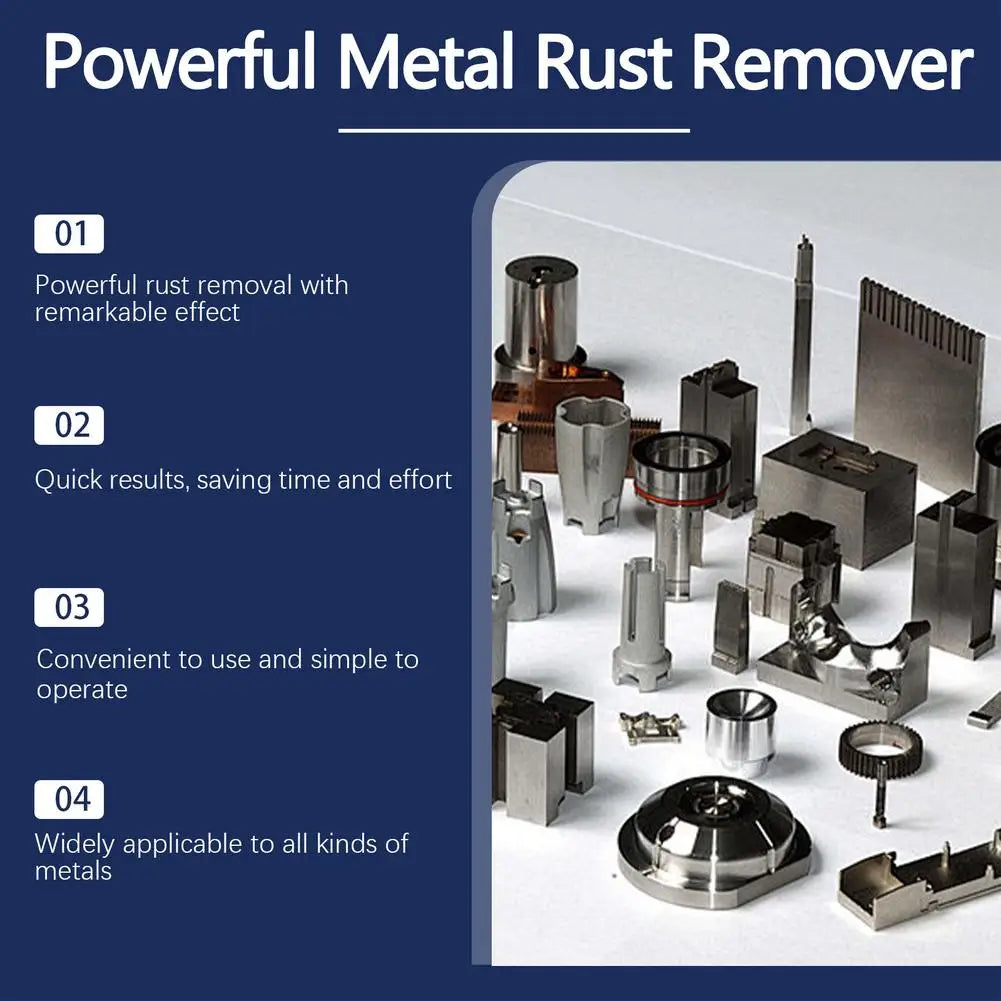 Powerful Metal Rust Remover Spray Metal Iron Maintenance Agent Quick Dissolve Rust Stain Cleaner Metal Surface Polishing Agent Peaceful Pleasures Health and Wellness
