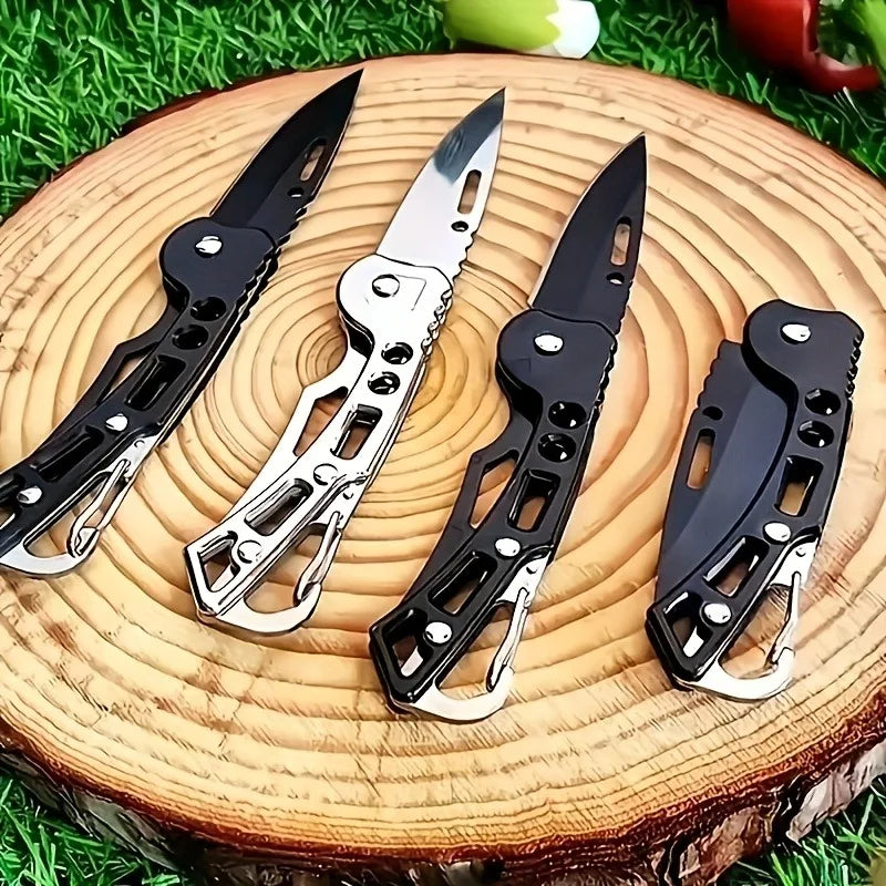 Stainless Steel Folding Knife, EDC Portable Pocket Knife, Outdoor Camping Knife, Suitable for Jungle Adventure, Fishing Peaceful Pleasures Health and Wellness