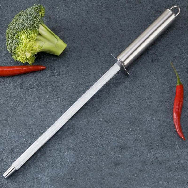 Diamond Sharpening Rod Professional Knife Sharpening Stick Honing Steel for Kitchen Knives Stainless Steel Blades Sharpener Peaceful Pleasures Health and Wellness