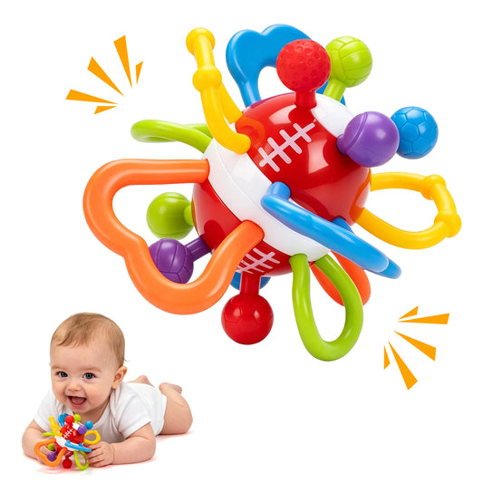 Manhattan Round Ball Baby Toys Infant 0-12months Soft Silicone Hand Peaceful Pleasures Health and Wellness