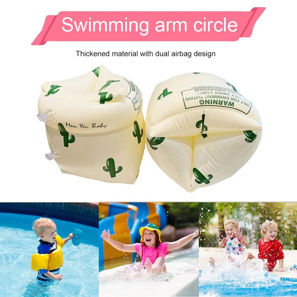 Inflatable Swim Arm Rings for Adults & Kids – 1 Pair Peaceful Pleasures Health and Wellness