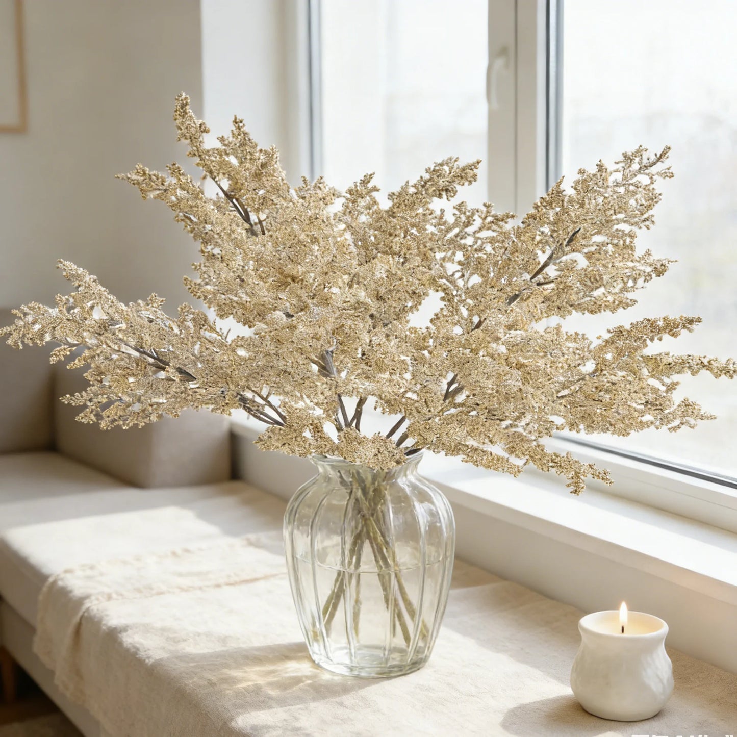 Silk Artificial Grass Branch – Wedding & Home Décor