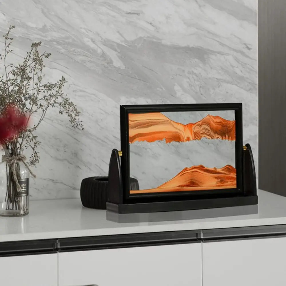 Rotatable 3D Sand Art Picture | Flowing Sandscape Home Décor