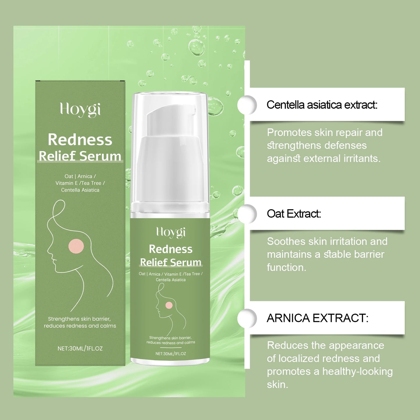 Centella Asiatica Skincare Set – Cleanser, Cream & Serum