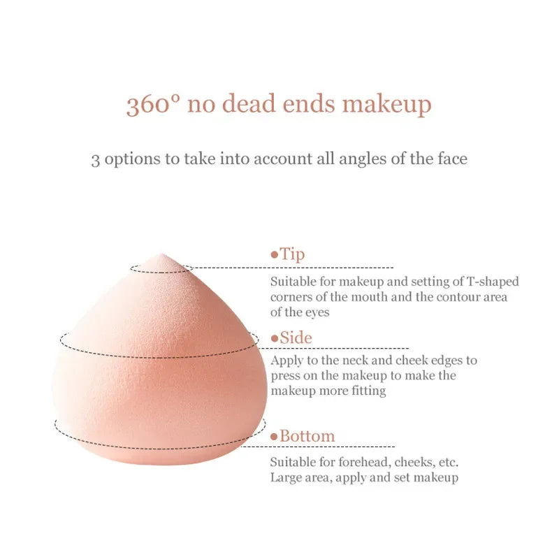 Peach Shape Makeup Sponge Blender | Foundation & Concealer Puff