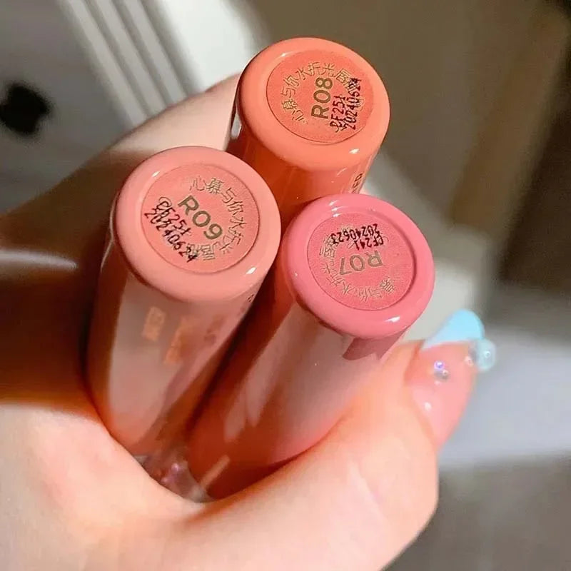 6-Color Mirror Lip Gloss | Waterproof Long-Lasting K-Beauty