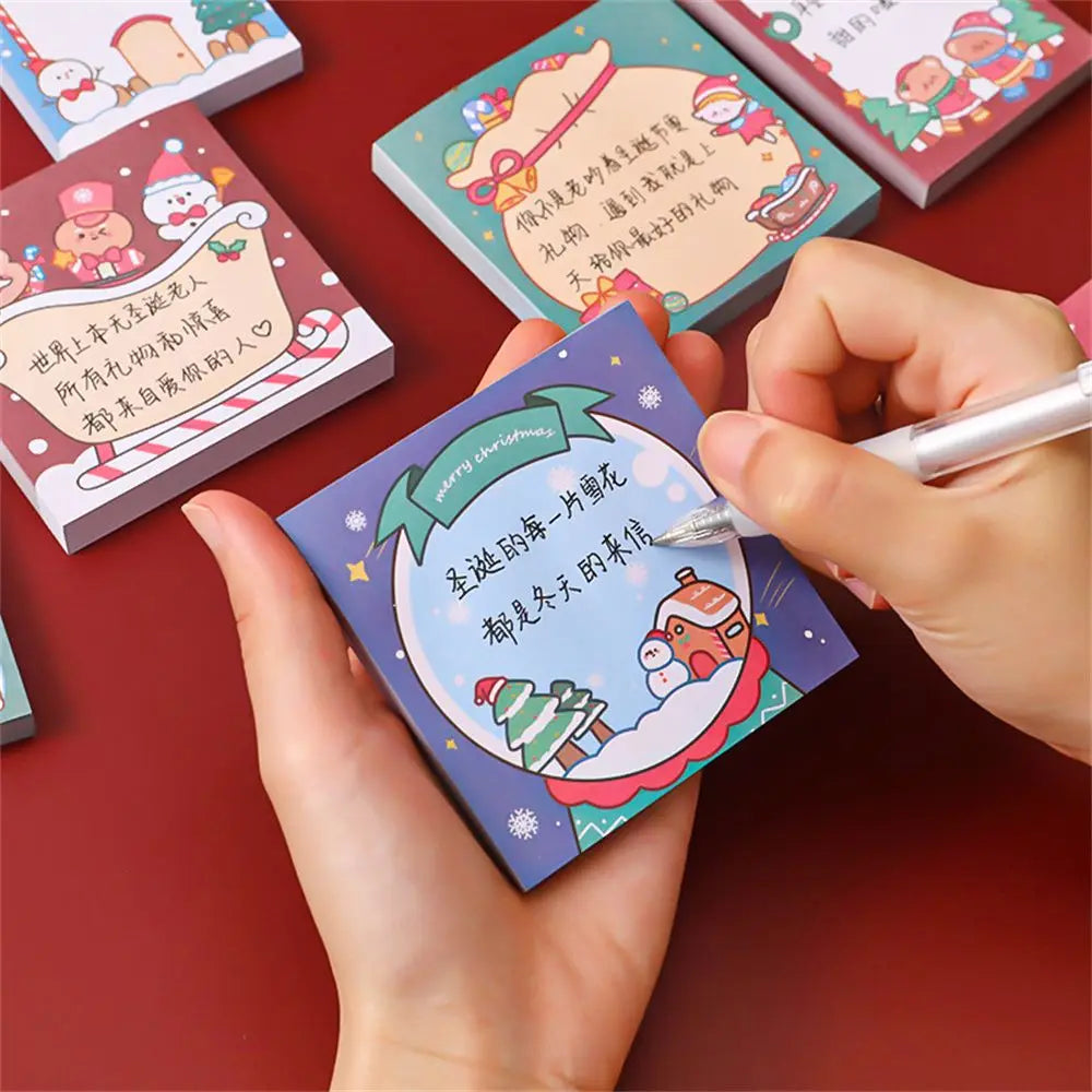 Christmas Santa Sticky Notes – 50-Sheet Holiday Memo Pad