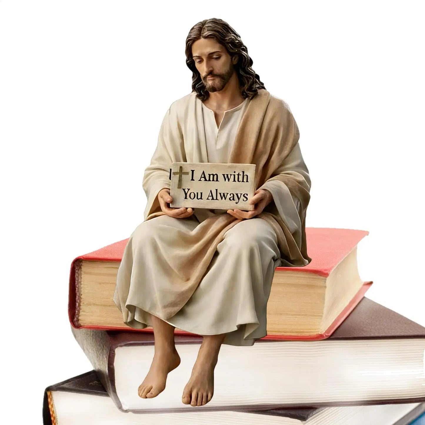 Hand-Painted Resin Jesus Figurine | Spiritual Catholic Statue