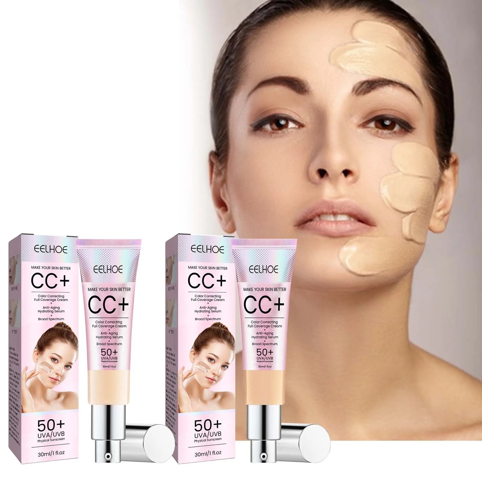 CC Cream Foundation SPF 50 – Brightening, Oil Control & Concealer Peaceful Pleasures Health and Wellness