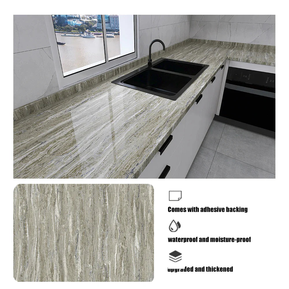 Peel & Stick Tile Wallpaper – Waterproof PVC Kitchen Sticker
