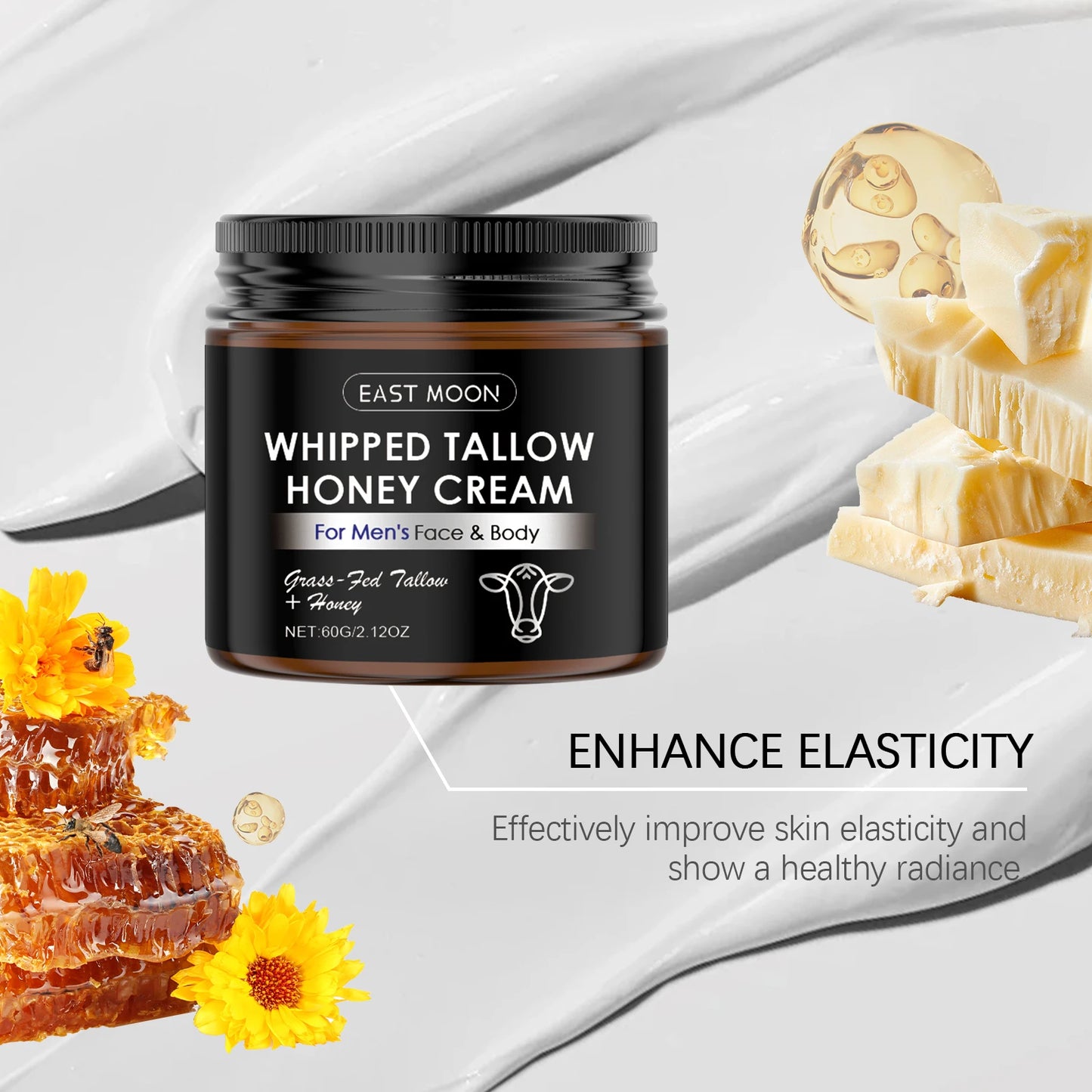 Men's Beef Tallow & Honey Deep Nourishing Face Balm | 60g