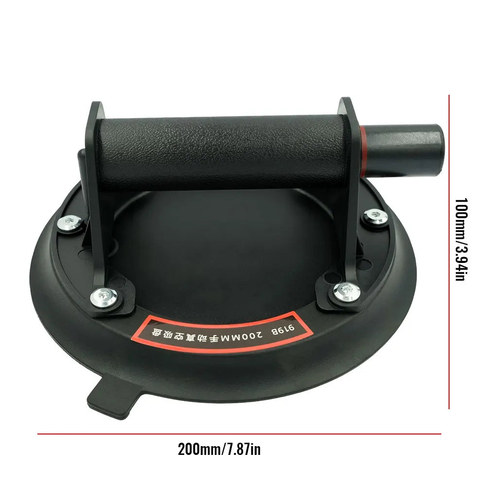Vacuum Suction Cup 200kg Loading Capacity Heavy Duty Vacuum Spreader for Tile Adsorption Granite Glass Lifting 8inch Cup Peaceful Pleasures Health and Wellness