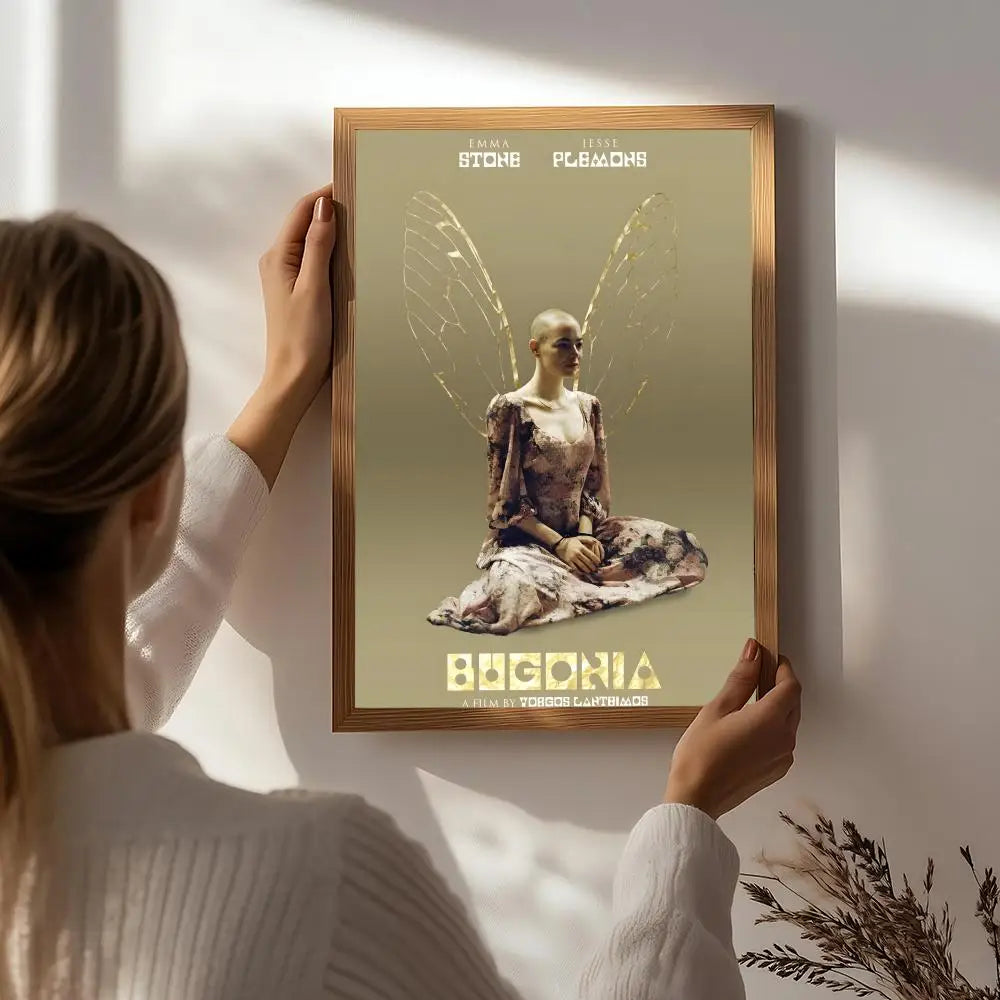 Character B-Bugonia Poster HD Self Adhesive Waterproof Wall Art Ideal for Home Office Dorm Bedroom Great Gift Peaceful Pleasures Health and Wellness White2 21X30cmNoframe