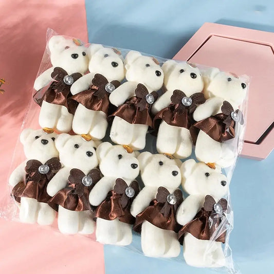 10pcs Diamond Ice Cream Teddy Bear Bouquet | Gift & Home Decor Bouquet Bear Decor Peaceful Pleasures Health and Wellness
