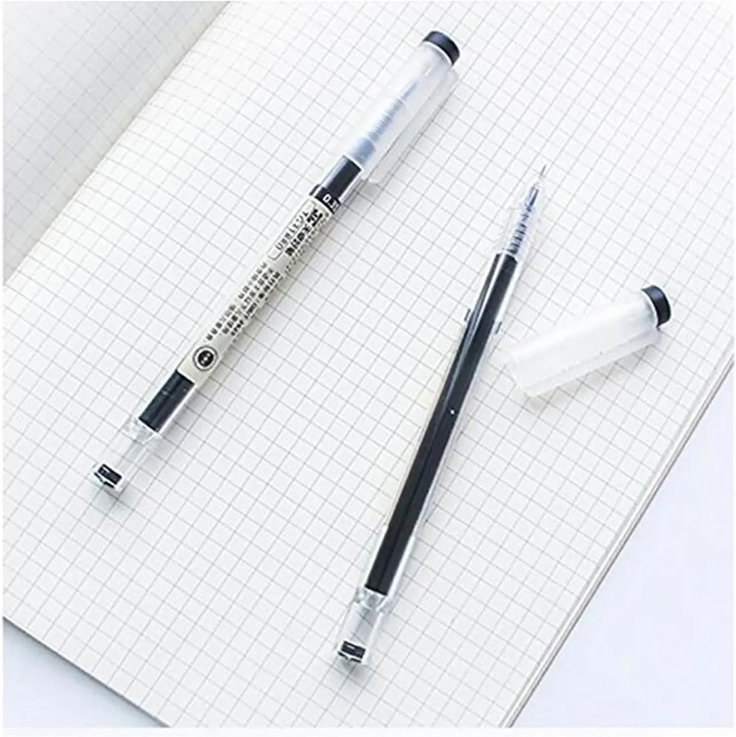 0.35mm Ultra Fine Gel Ink Pens, Quick-Drying Rollerball for Office School Writing, 12-Pack Black Peaceful Pleasures Health and Wellness