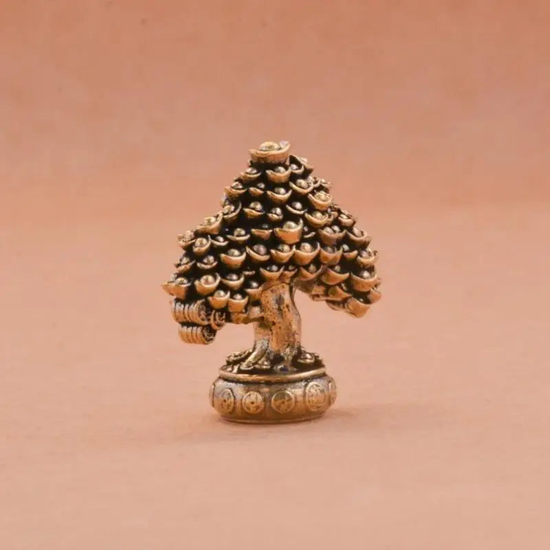 Feng Shui Brass Money Tree Sculpture | Prosperity Home Decor