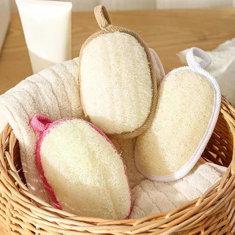 Natural Loofah Bath Sponge – Soft Exfoliating Shower Brush