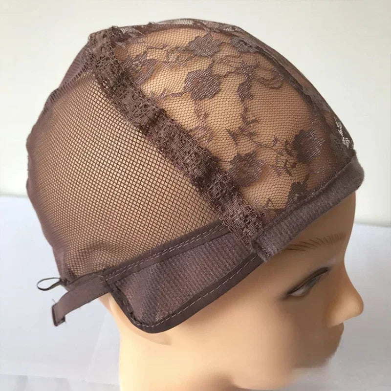 3-Pack Stretch Dome Wig Caps & Lace Cap for Wig Making Wig Cap Peaceful Pleasures Health and Wellness brown