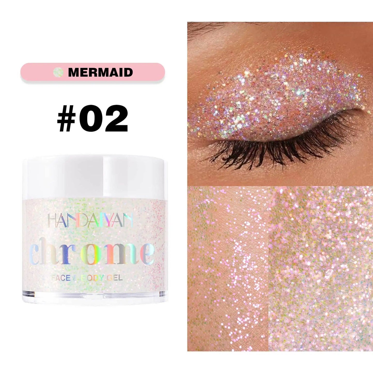 Face & Body Glitter Gel – Festival, Concert & Carnival Makeup