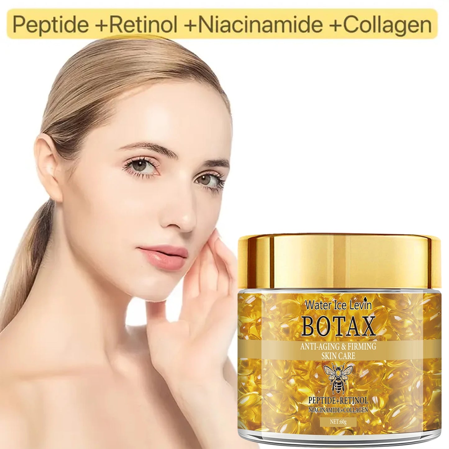 Retinol Firming Cream with Collagen, Peptides & Hyaluronic Acid