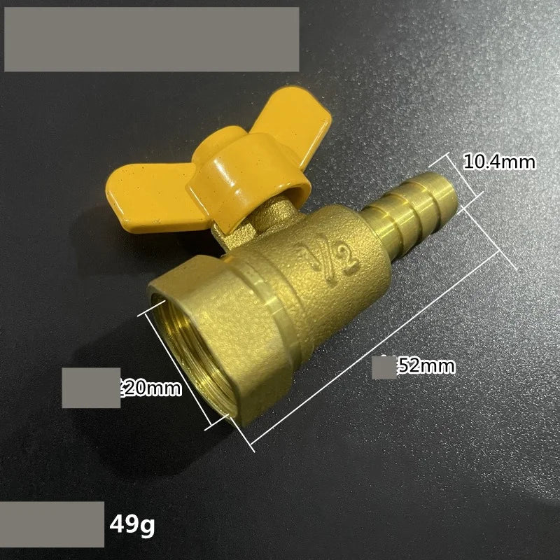 Brass Hose Barb Fitting 4–19mm x 1/2" BSP Female Thread Adapter