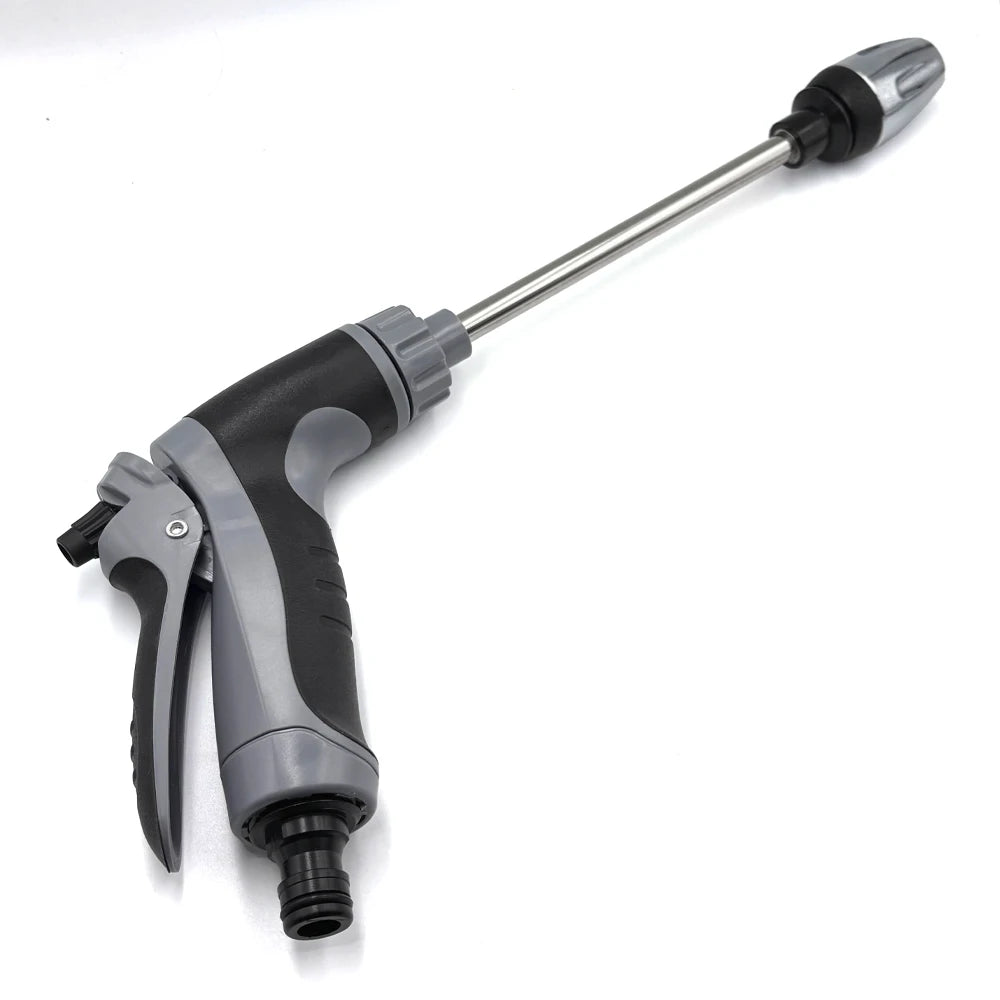 High Pressure Car Wash Water Gun Household Car Wash Tools Metal Extension Rod Rubber Coating Hand Garden Irrigation Peaceful Pleasures Health and Wellness 1 pc