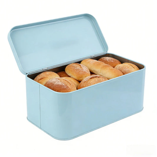 New Retro Metal Bread Box Solid Bread Bin Bread Storage Boxes Food Storage Containers for Kitchen Iron Household Food Container Peaceful Pleasures Health and Wellness