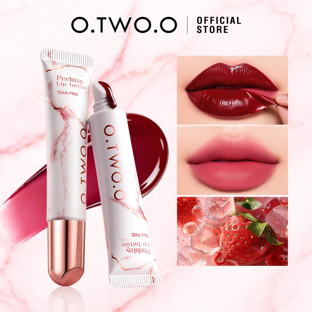 O.TWO.O Peel-Off Lip Stain | 48H Waterproof Color-Lock Lip Tint