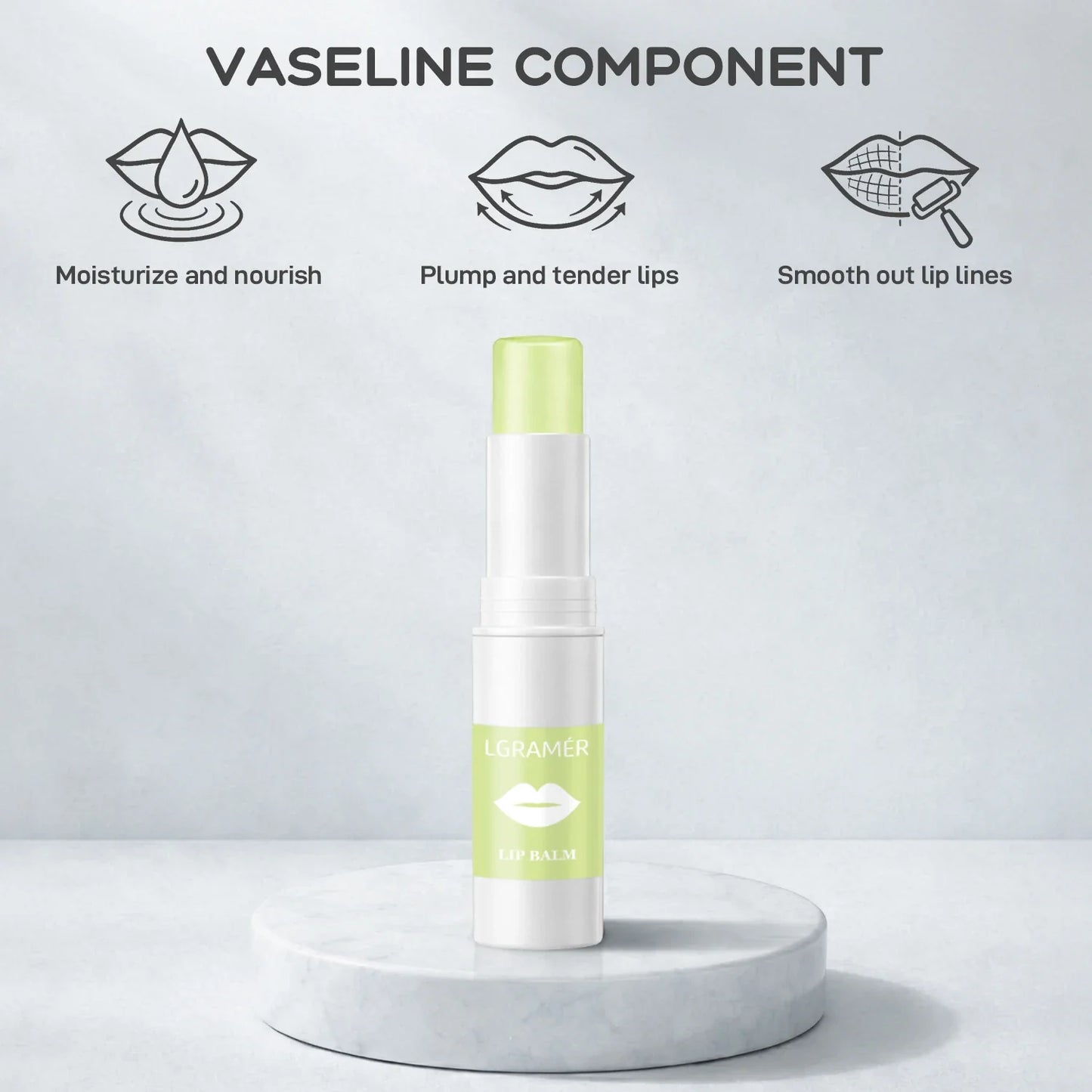 LGRAMER Coconut Oil Lip Balm & Nourishing Lip Mask