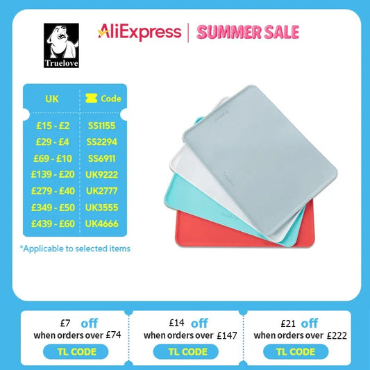 Truelove Silicone Pet Feeding Mat – Waterproof & Non-Slip TLX3111 Peaceful Pleasures Health and Wellness